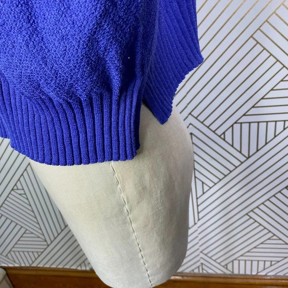 Eileen‎ Fisher Cropped Open Front Cardigan Sweater Purple Size US Large - Picture 6 of 10